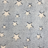 Wellness Flísová deka s hviezdičkami šedý 70 x 50 cm